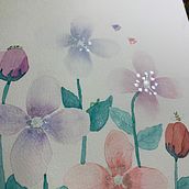 Flores con paleta personal. Traditional illustration, Fine Arts, Painting, Watercolor Painting, and Color Theor project by MockingjayRebe - 06.23.2021