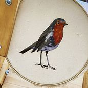 Mi Proyecto del curso: Pintar con hilo: técnicas de ilustración textil. Traditional illustration, and Embroider project by Alexandra Rap - 06.26.2021