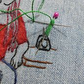 Mi Proyecto del curso: Bordado de imágenes de moda con needle felting. Embroider project by Diana Garcia - 06.26.2021