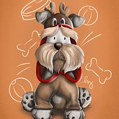 Ilustra Dog. Traditional illustration project by leonardo_035887 - 02.28.2019