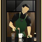 My project in Art Deco Style for Digital Illustration course. Traditional illustration, Fine Arts, Poster Design, and Digital Illustration project by yussef_official - 06.26.2021