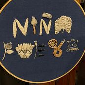 Niña Fuego por mi =). Embroider project by Silvana F - 06.26.2021
