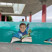 Mural Porto Cabeiro . Ilustrasi tradisional, Seni, Dan Kerajinan proyek oleh Eva Casais - 06.27.2021