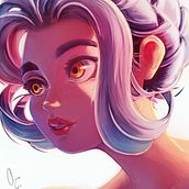 Mi Proyecto del curso: Retratos digitales de fantasía con Photoshop. Traditional illustration, Drawing, Digital Illustration, Portrait Drawing, Digital Drawing, Digital Painting, Concept Art, Fine Arts, Street Art, Design, Figure Drawing, Art Direction, and Game Design project by Steven Andrés Niño Meneses - 06.25.2021