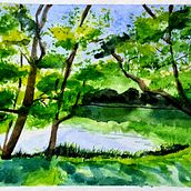Plan D’o Cassagnes. Artes plásticas, Pintura, e Pintura em aquarela projeto de patsvandam - 27.06.2021
