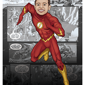Eu sou Flash. Traditional illustration project by Carlos Robaert - 06.25.2021