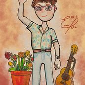 Mi Proyecto del curso: Ilustración y caracterización de personajes con acuarela. Ilustração tradicional, Design de personagens, Pintura, e Pintura em aquarela projeto de Edwin Hiram Peña Peña - 27.06.2021