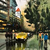 My project in Urban Landscapes in Watercolor course Ein Projekt aus dem Bereich Bildende Künste, Aquarellmalerei und Architektonische Illustration von footscrayvic - 28.06.2021