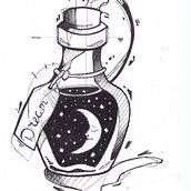 Dream. Traditional illustration, and Tattoo Design project by giorgio215 - 06.28.2021