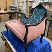 Traditional Upholstery- Chaise Lounge. Furniture Design, Making, Writing, Creativit, Sewing, Interior Decoration, and Woodworking project by Lisa Purchase - 06.28.2021
