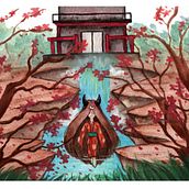 Mi Proyecto del curso: Ilustración en acuarela con influencia japonesa. Traditional illustration, Drawing, and Watercolor Painting project by María Clara Ravelo Medina - 06.28.2021