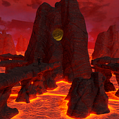Treasure in the Lava. 3D Design, Traditional illustration, and Concept Art project by Ricardo Ramón - 06.19.2021