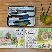 My project in Watercolor Travel Journal course. Traditional illustration, Sketchbook, Watercolor Painting, and Architectural Illustration project by suzymcl - 06.29.2021