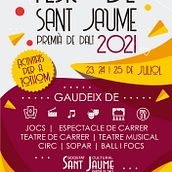 Cartel Fiestas de Sant Jaume. Design project by Rafael Estevez Veloso - 06.28.2021