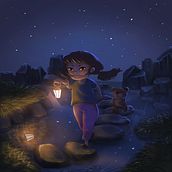 Meu projeto do curso: Princípios de iluminação para pintura digital . Ilustrație tradițională, Ilustrație digitală și Pictură digitală de Kamilla da Silva Veras - 06.29.2021