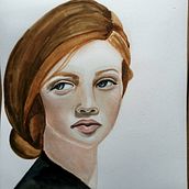 Il mio progetto del corso: Ritratto ad acquerello a partire da una fotografia Ein Projekt aus dem Bereich Traditionelle Illustration, Aquarellmalerei und Porträtzeichnung von Elisa Roattino - 29.06.2021