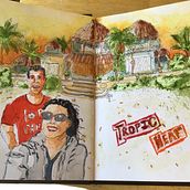 My project in Artistic Watercolor Sketching: Dare to Express Your Ideas course. Traditional illustration, Sketching, Creativit, Drawing, Watercolor Painting, and Sketchbook project by Kyle Satnik - 06.29.2021