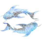 Piscis. Traditional illustration, and Painting project by Fernanda García Alba - 06.30.2021
