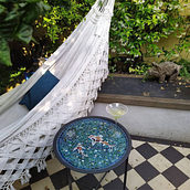 My project in Introduction to Mosaic Artwork course . Projekt z dziedziny Craft, Projektowanie i w, rób mebli,  Dekoracja wnętrz, Ceramika i DIY użytkownika Carolin Esser-Miles - 19.07.2021