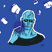  Doctor Manhattan. Digital Painting, and Digital Illustration project by jess_saavedraramirez - 06.29.2021