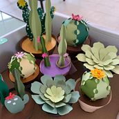 Cactus . Paper Craft project by Weena Thanachaisakul - 06.30.2021