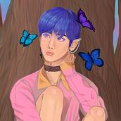 Mi Proyecto del curso: Retratos digitales de fantasía con Photoshop. Un progetto di Illustrazione tradizionale, Disegno, Illustrazione digitale, Disegno di ritratti, Disegno digitale e Pittura digitale di aura morada - 28.06.2021