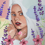Mi Proyecto del curso: Retrato ilustrado en acuarela. Traditional illustration, Fine Arts, Painting, Drawing, Watercolor Painting, Portrait Drawing, and Artistic Drawing project by Sara Palacios García - 06.28.2021