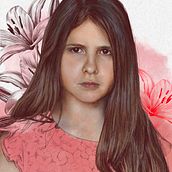 Illustrated Portrait with Procreate. Traditional illustration, and Portrait Drawing project by clairedickinson33 - 07.01.2021