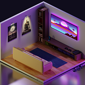 Visualización de un interior con modelado 3D Realista - Angel Vargas. 3D, Architecture, Education, Interior Architecture, and 3D Modeling project by Angel F Vargas C. - 10.26.2020
