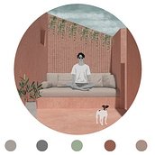 Meu projeto do curso: Representação gráfica de projetos arquitetônicos. Architecture, Graphic Design, Interior Architecture, Interior Design, L, scape Architecture, Collage, Digital Architecture, Architectural Illustration, and Design project by Luiza Garcia - 07.01.2021