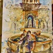 My project in Architectural Sketching with Watercolor and Ink course. Un proyecto de Bocetado, Dibujo, Pintura a la acuarela, Ilustración arquitectónica, Sketchbook e Ilustración con tinta de Merle Olvet - 29.06.2021