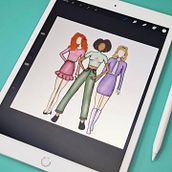 Meu projeto do curso: Ilustração de croqui de moda. Traditional illustration, Sketching, Fashion Design, and Digital Drawing project by Camila Pereira - 07.02.2021