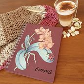 Mockups de libretas botanicas e impresión final de Diseño Orchidacae. Traditional illustration, Painting, Botanical Illustration, Watercolor Painting, Editorial Illustration, and Pattern Design project by Caro Crz - 07.02.2021