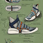 Zapatillas de Baloncesto ECO-2. Projekt z dziedziny Design, Projektowanie produktowe i Projektowanie obuwia użytkownika Sarah Galisteo Alvarez - 02.07.2021