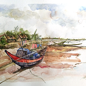 My project in Architectural Sketching with Watercolor and Ink course. Sketching, Drawing, Watercolor Painting, Architectural Illustration, Sketchbook & Ink Illustration project by Shahriar Iqbal Raj - 07.02.2021