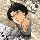 Levi Ackerman en cristal Ein Projekt aus dem Bereich Manga, Malerei mit Acr, l, Malerei und Animation von Rebeca Martinez Espejo - 02.07.2021