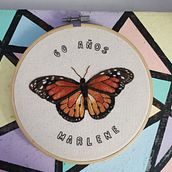 Mi Proyecto del curso: Técnicas de bordado realista. Traditional illustration, and Embroider project by Laura Miranda Miranda - 01.01.2021