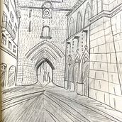 Dibujar mi ciudad de BURDEOS Ein Projekt aus dem Bereich Architektur und Traditionelle Illustration von elodie_hanna - 03.07.2021