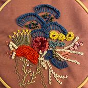 Mi Proyecto del curso: Técnicas avanzadas de bordado: puntadas y composiciones con volumen. Embroider project by Soledad Quiroz - 07.03.2021
