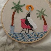 Mi Proyecto del curso: Bordado en fotografías sobre tela. Photograph, Collage, Paper Craft, Printing, Embroider, and DIY project by Paula Correa - 07.04.2021
