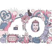 My project in Doodle-Style Vector Illustration course. Een project van Traditionele illustratie, Vectorillustratie y Digitale illustratie van Kat Greenbrook - 30.06.2021