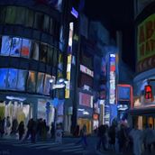 Blurred Shinjuku . Un proyecto de Fotografía y Pintura a la acuarela de Irene Eirín Costas - 05.07.2021