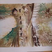 Il mio progetto del corso: Paesaggi naturali ad acquerello. Fine Arts, Painting, and Watercolor Painting project by Ivana Catena - 07.05.2021