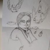 Ideias/Esboços. Un projet de Dessin au cra, on, Créativité, Esquisse , Dessin, Art conceptuel, Carnet de croquis , et Dessin de portrait de Ana Belchior - 05.07.2021