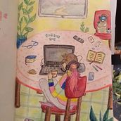 Mi Proyecto del curso: Sketchbook para explorar tu estilo de dibujo . Ilustrație tradițională, Schițe, Creativitate, Desen, Pictură în acuarelă, Caiet de schițe și Pictură cu guașă de Lau Aryas - 07.05.2021