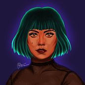 Meu projeto do curso: Iluminação e cor para retratos digitais no Photoshop. Traditional illustration, Digital Illustration, and Digital Painting project by Mônica Thais da Silva - 07.06.2021