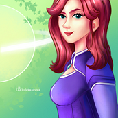 Mi Proyecto del curso: Retrato de personajes femeninos con Procreate. Un proyecto de Ilustración tradicional, Ilustración digital y Dibujo digital de Sarah D. Say - 14.12.2021