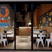 Pizza Paleta. Een project van Interieurontwerp, Interactief ontwerp, Architecturale visualisatie y  Interieur van Barbara Lopez Lovera - 06.07.2021