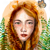 My project in Illustrated Portrait in Watercolor course. Traditional illustration, Fine Arts, Painting, Drawing, Watercolor Painting, Portrait Drawing, and Artistic Drawing project by karenolle - 07.05.2021