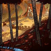 Cabin. Un progetto di Illustrazione tradizionale, Arte concettuale e Illustrazione digitale di Francisco Vargas - 06.07.2021